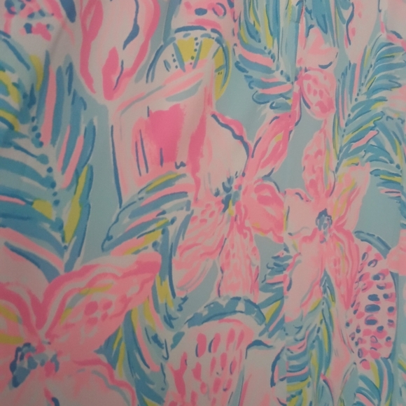 Lilly Pulitzer Maxi Dress Size 8 Taylee Blue Ibiza Gimme the Juice Blue/Pink - Picture 12 of 16